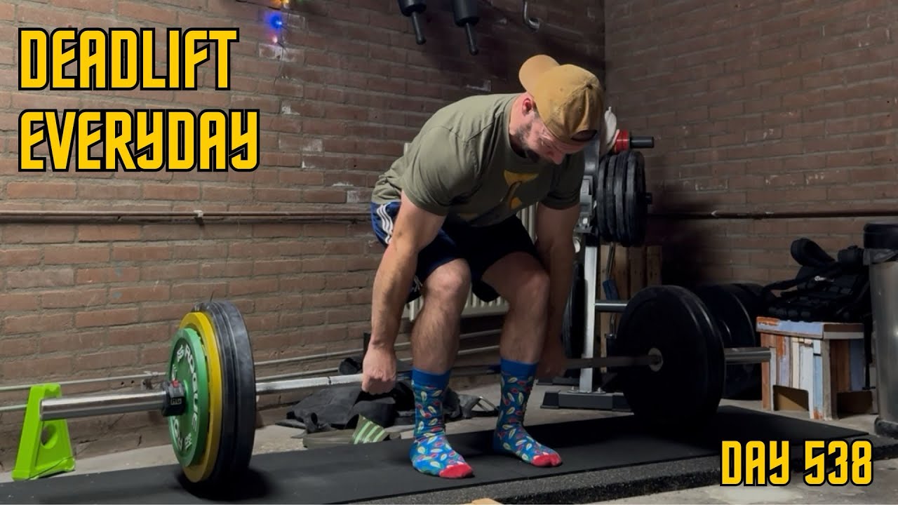 Deadlift Everyday Day 538: Keeping the streak alive (no voiceover)
