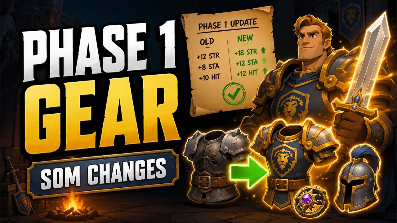 How Phase 1 Gear Will Be Different in Season of Mastery