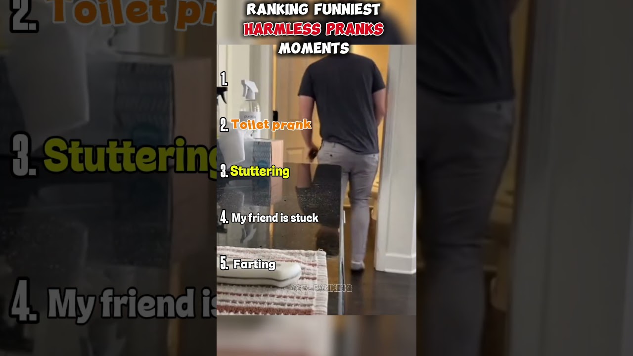 RANKING FUNNIEST HARMLESS PRANKS MOMENTS 🤣🤣 #funny #funnyprank #harmlessprank