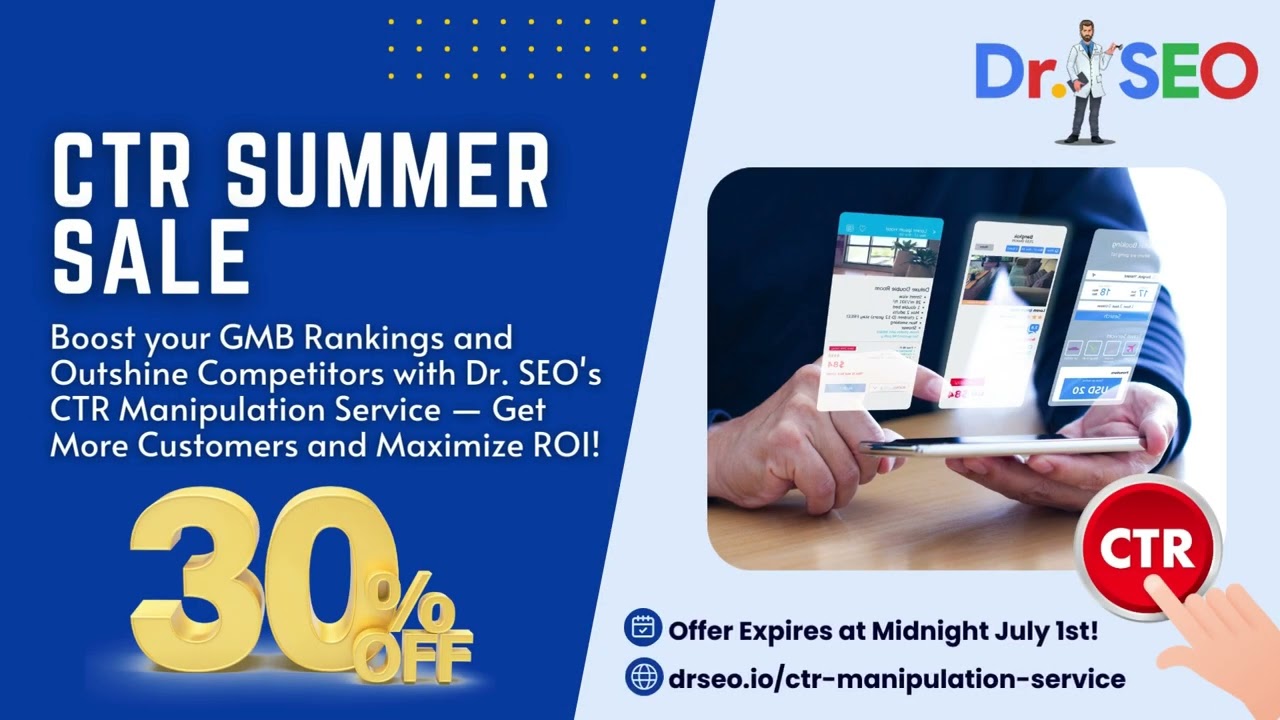 🚀 Boost Your GMB Rankings with CTR Manipulation Service! 🚀