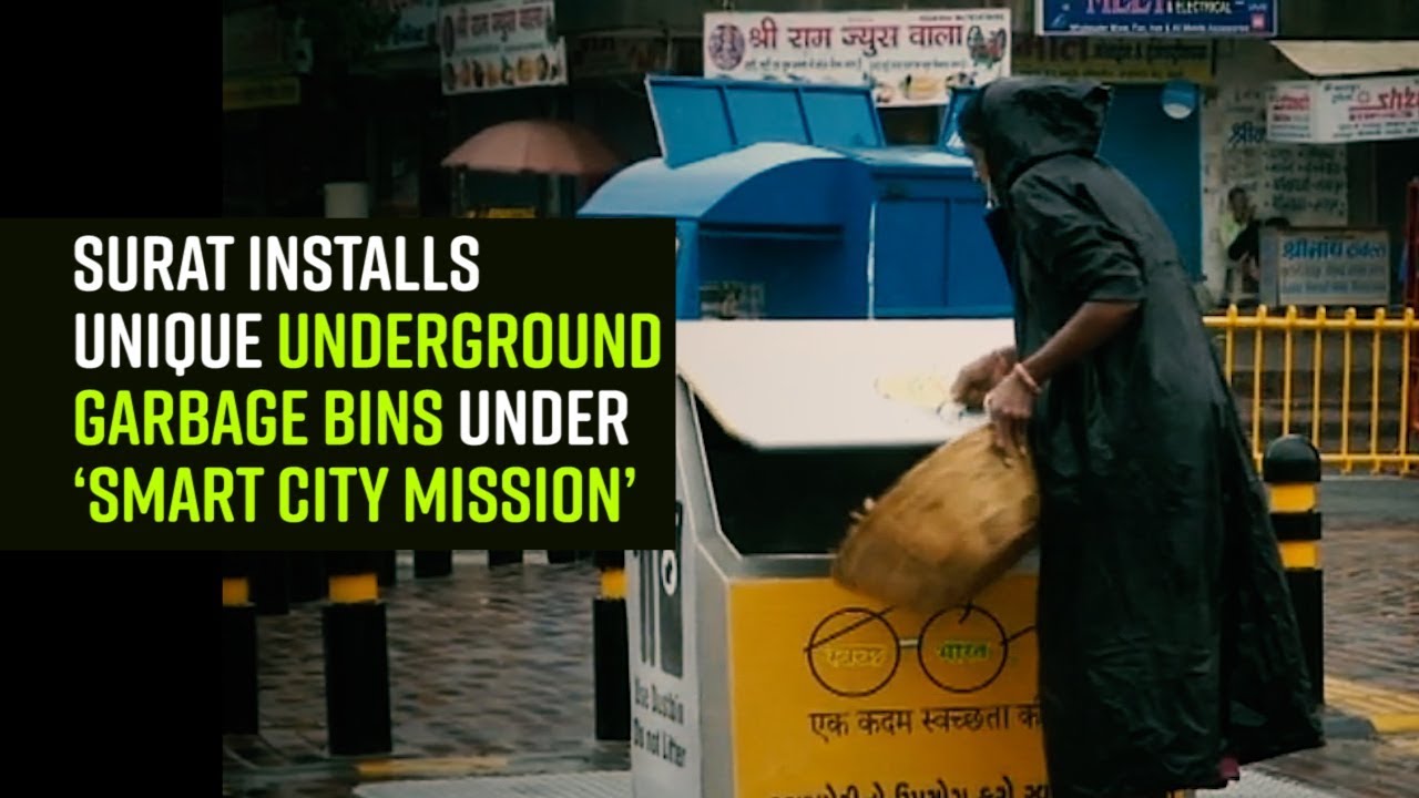 Surat installs unique underground garbage bins under 'Smart City Mission'