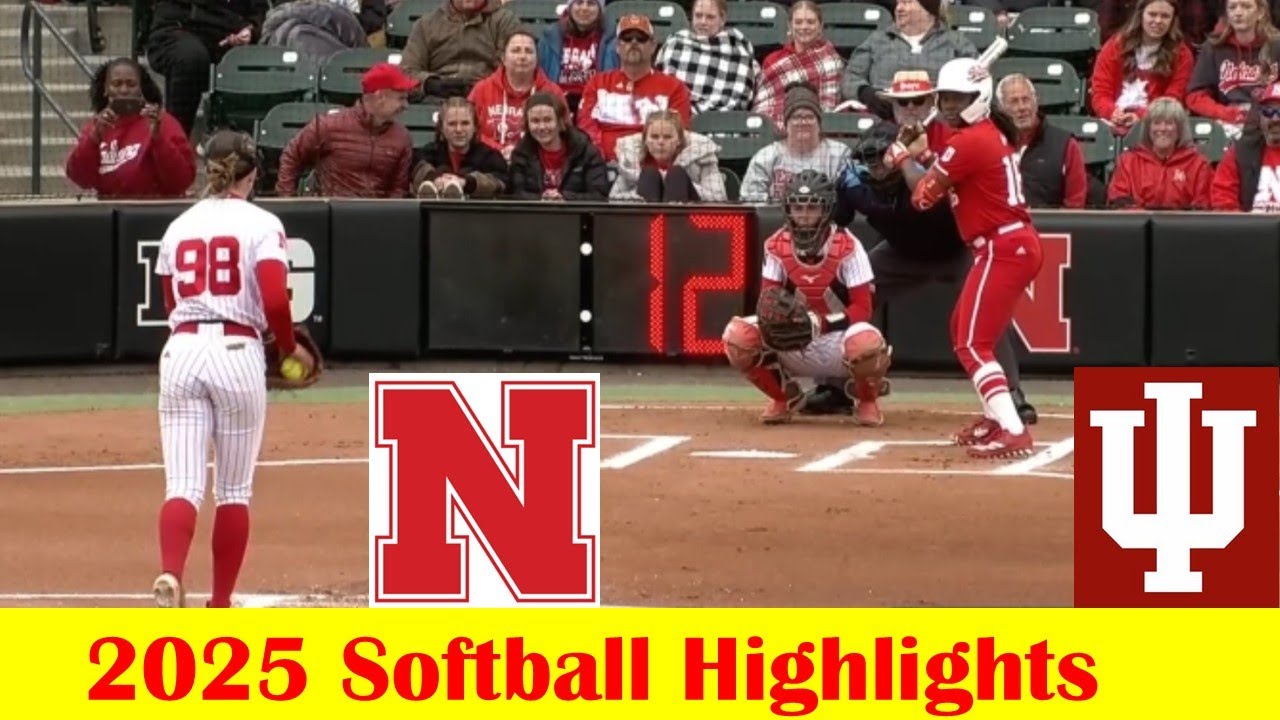 Indiana vs #18 Nebraska Softball Game Highlights 4 18 2025