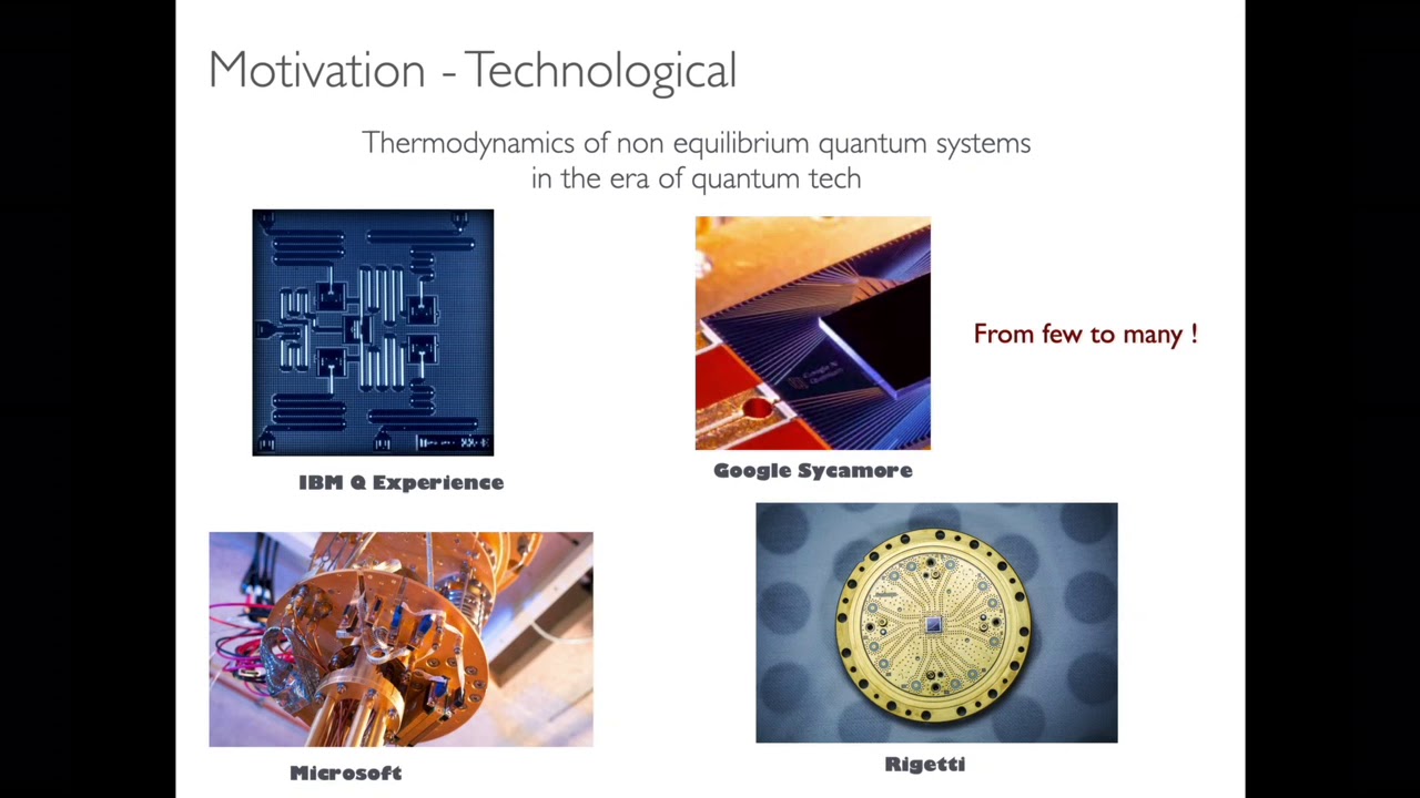 Research video presentation, Prof. John Goold: Thermodynamics and Energetics of Quantum Systems