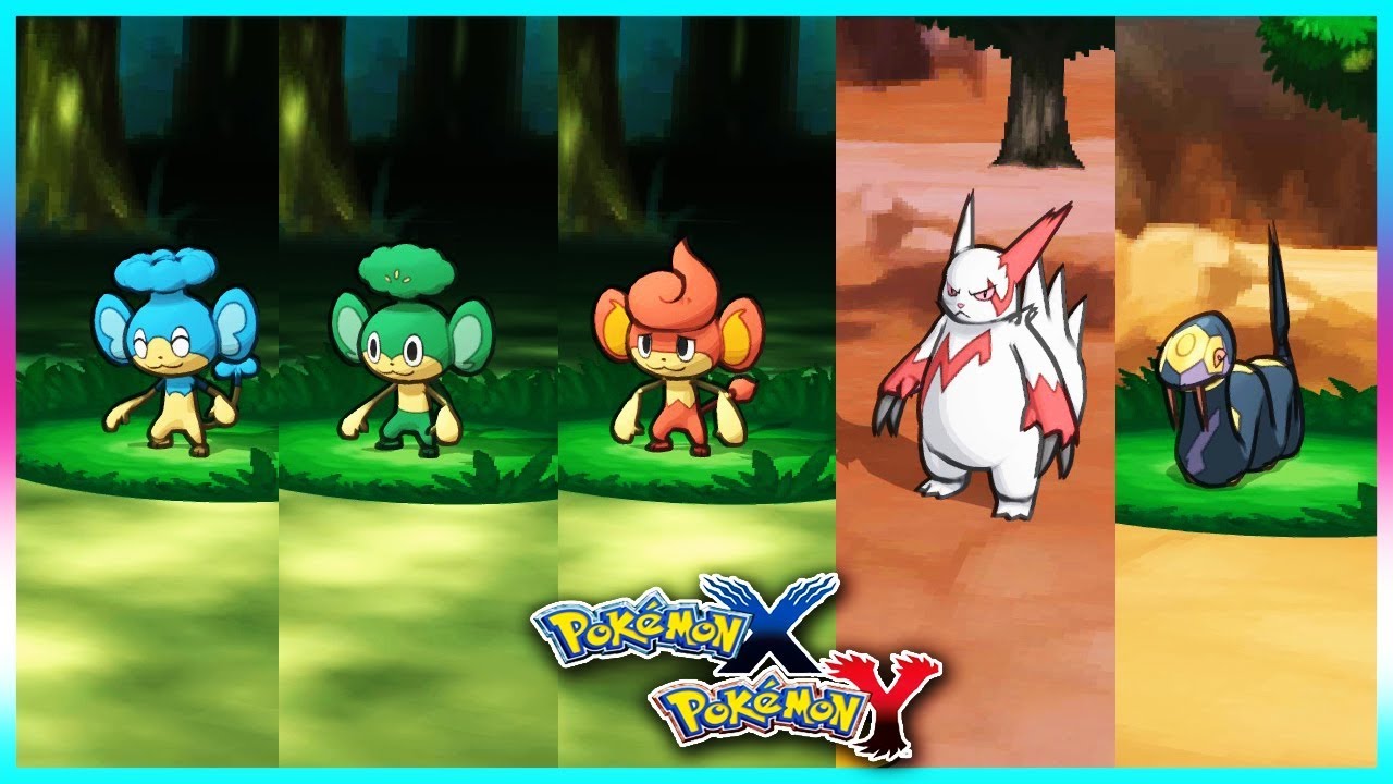 Pokemon X & Y - Panpour,Pansage,Pansear,Zangoose & Seviper Locations