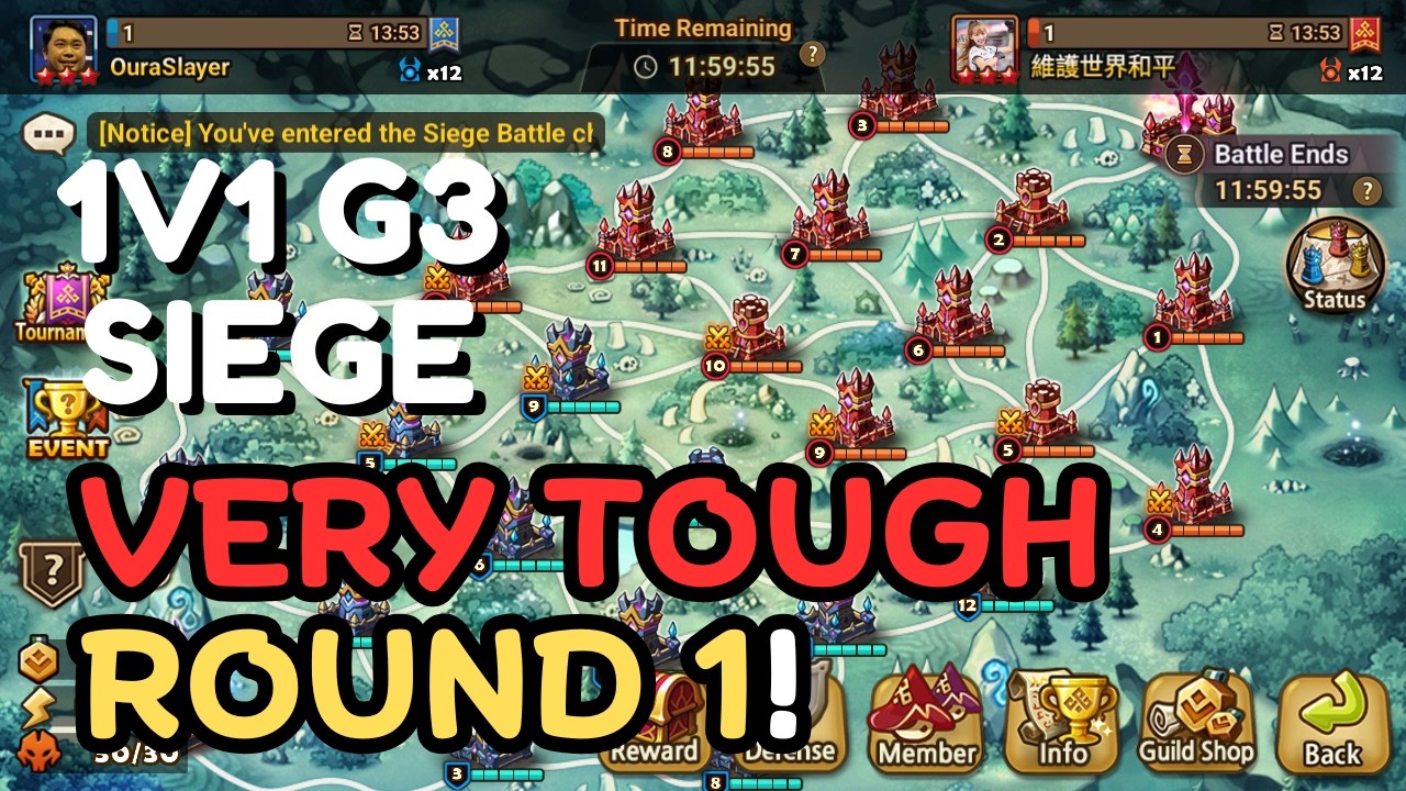 1V1 G3 SIEGE : 維護世界和平 - We Tried Our Hardest. - Summoners War