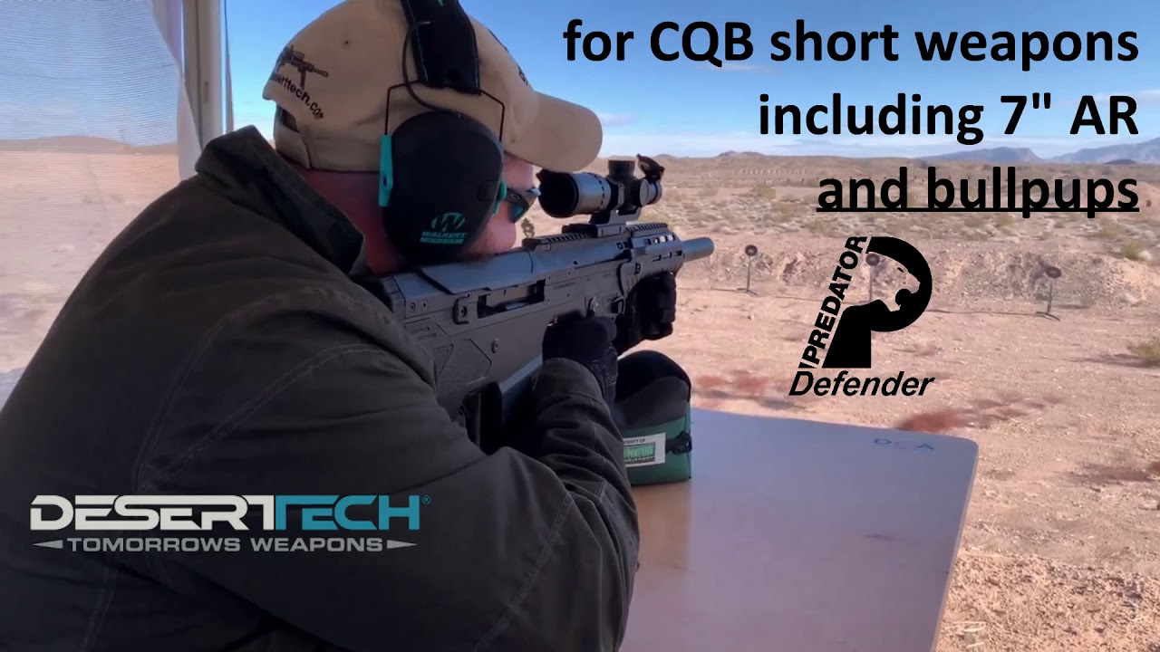 Acadian Armament Defender at Shot Show Range Day 2019 on DesertTech MDR