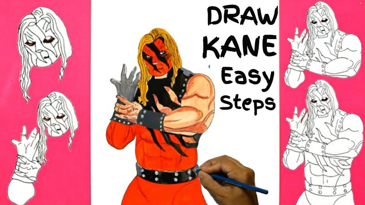 How To DRAW KANE WWE | Drawing KANE wwe | All Real Draw