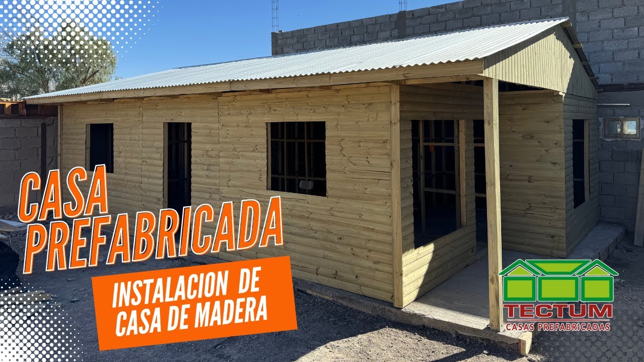 Instalación de CASA PREFABRICADA de madera