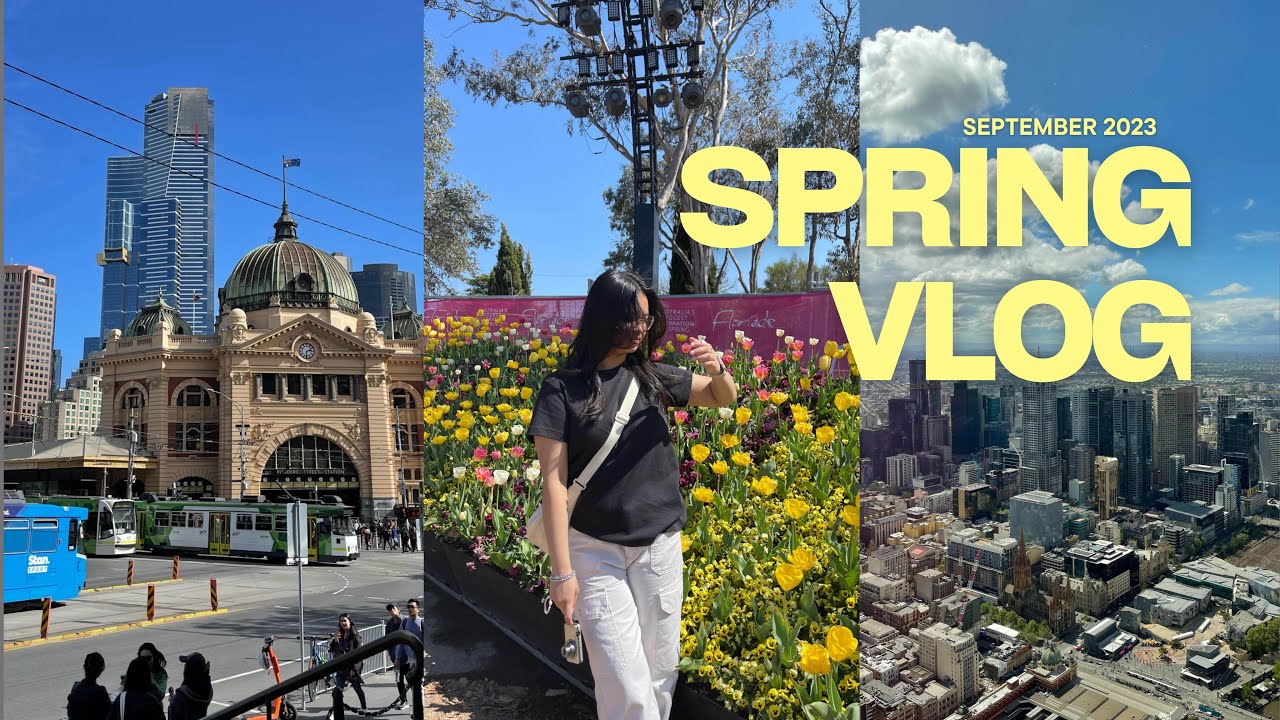 daily vlog 🎀 days in spring, my zb1 collection, going to melbourne, ngv, spring festival, unboxing