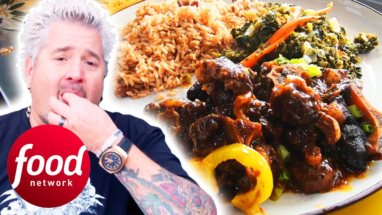 Guy Heads To Food-Coma Town After A JUICY Jamaican Oxtail Stew | Diners, Drive-ins & Dives