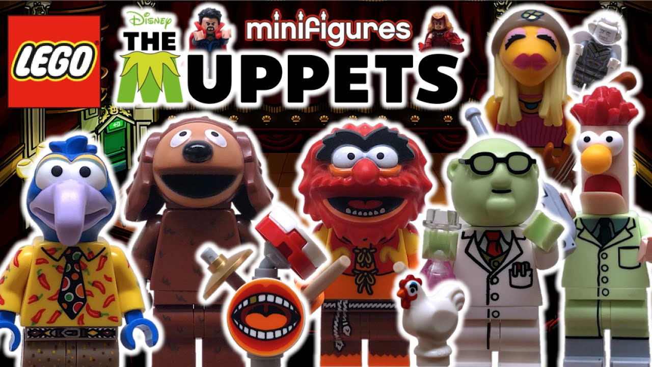 LOS MUPPETS - Colección de Minifiguras de LEGO (Parte 2) | Gonzo, Animal, Beaker - TOY SHOTS (2022)