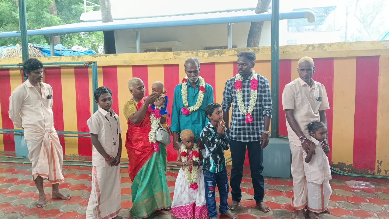 எங்கள் வீட்டு காது குத்தி எங்கள் குலதெய்வ ஆலயத்தில்