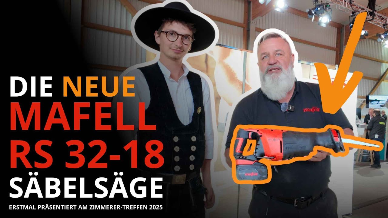 Neue Säge von Mafell! Die RS 32-18 18V Säbelsäge!