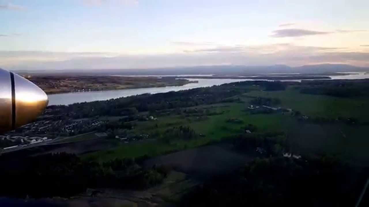 Landning p&aring; Fr&ouml;s&ouml; Flygplats den 18 juni 2015