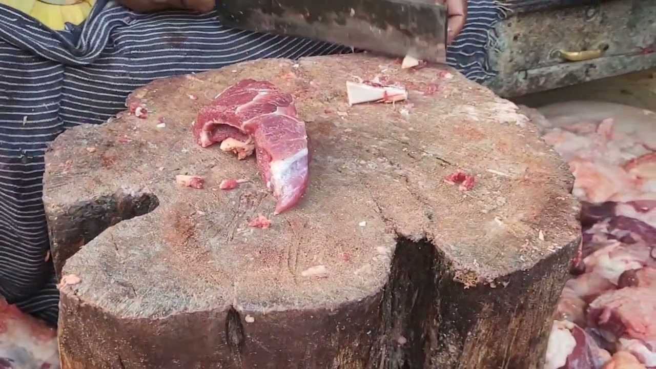 Amazing Meat🥩👌Cutting Video Holidhani Bazar Jhenaidha 