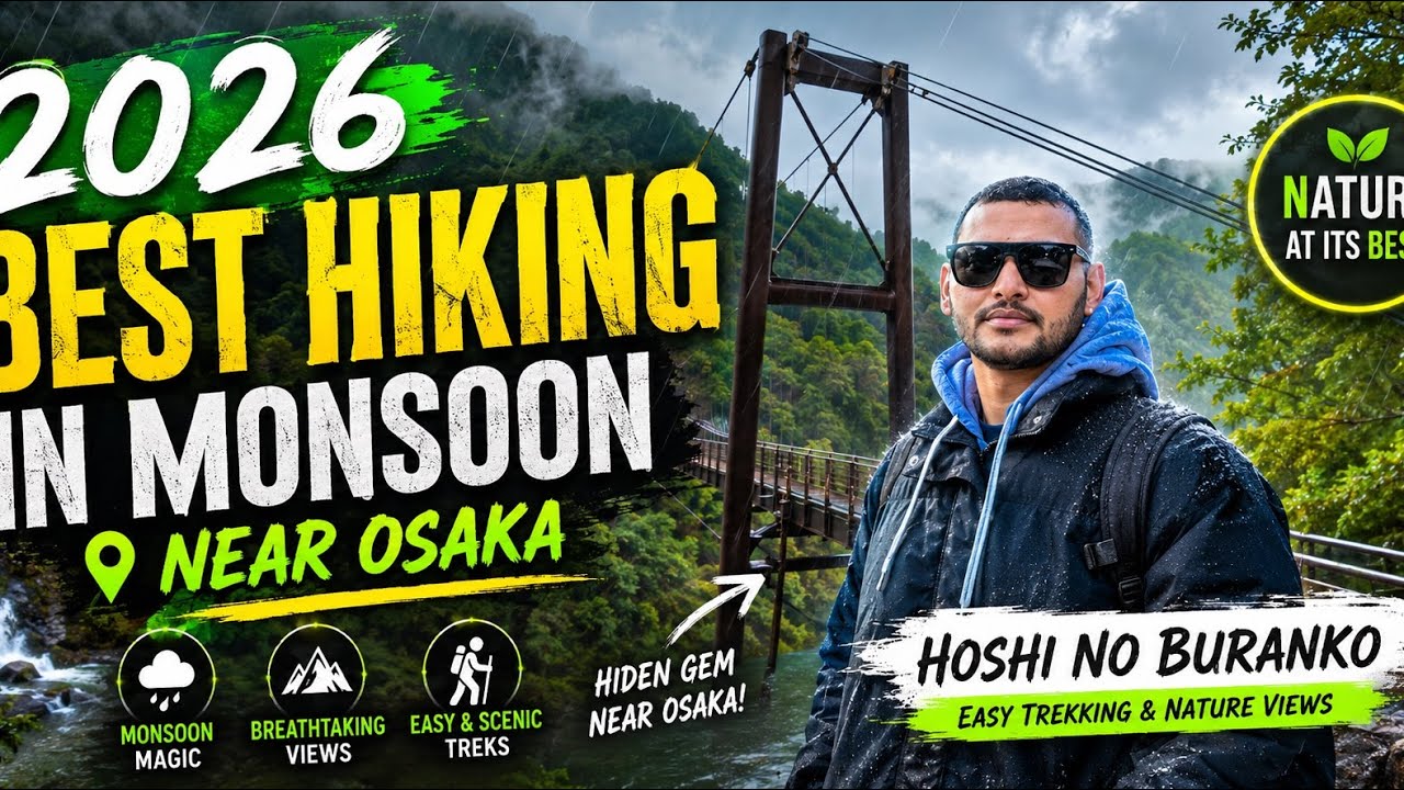 Hiking Near Osaka 🌿 | Easy Trekking & Nature Views HOSHI NO BURANKO #japanvlog @SANJITKARKI154 