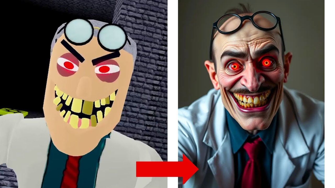 Escape Bob the Dentist! & Roblox Best Obby Games Characters in Real Life