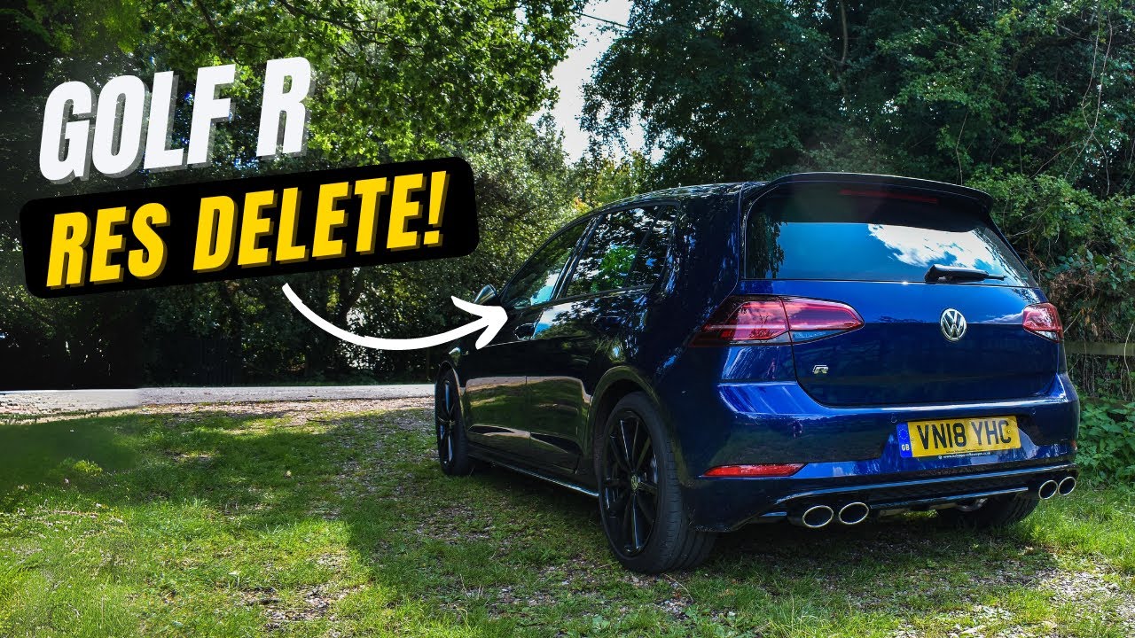 VW GOLF R - RESONATOR DELETE! Launch Control, Revs & Drive-By