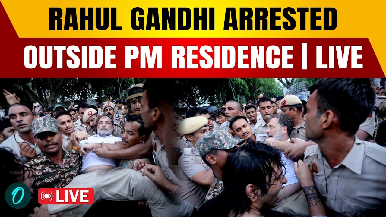 Rahul Gandhi Protest LIVE: Congress March to PM Residence | Police Detain Rahul & Priyanka?