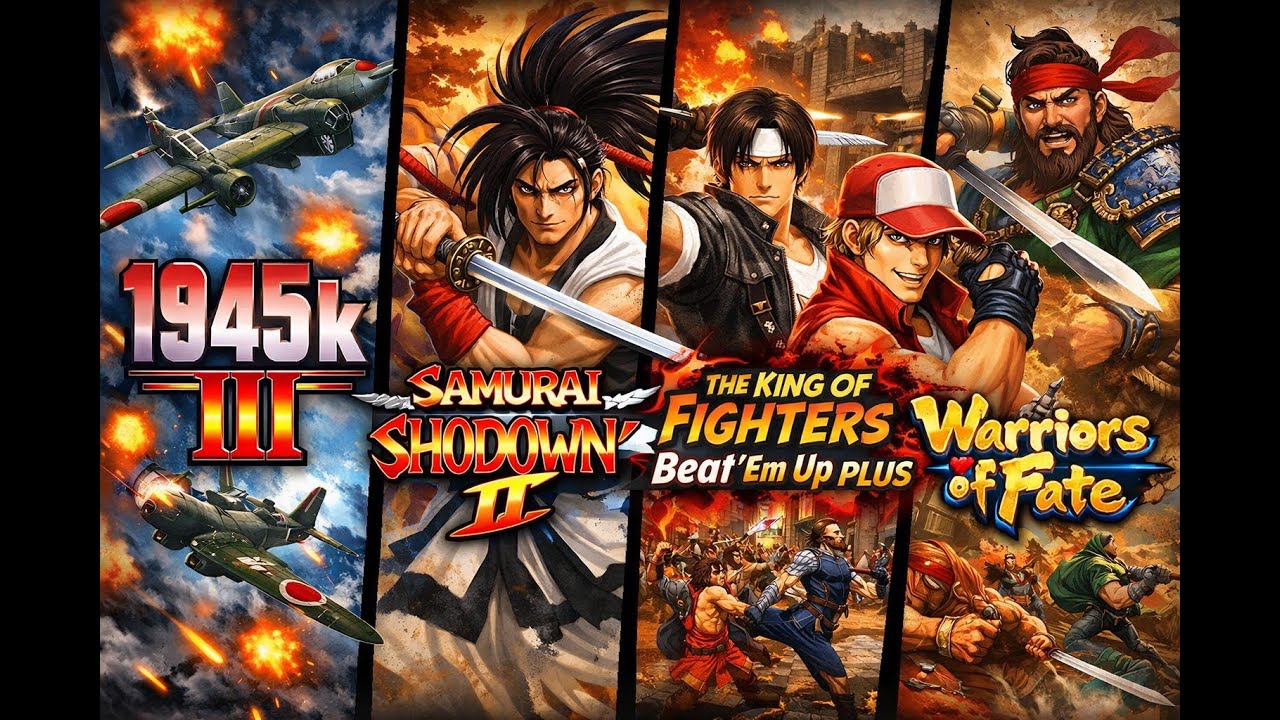 1945k III & Samurai Shodown II & KOF Beat ’Em Up Plus & Warriors of Fate #Arcade #RetroGames #1945k3