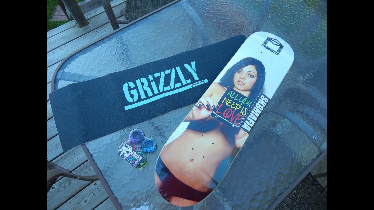 New Deck Setup - Sk8Mafia Deck Bones OG wheels