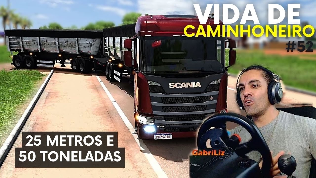 50 TONELADAS DE SUCATA NO RODOTREM 25 METROS - Vida de Caminhoneiro #52 ETS2