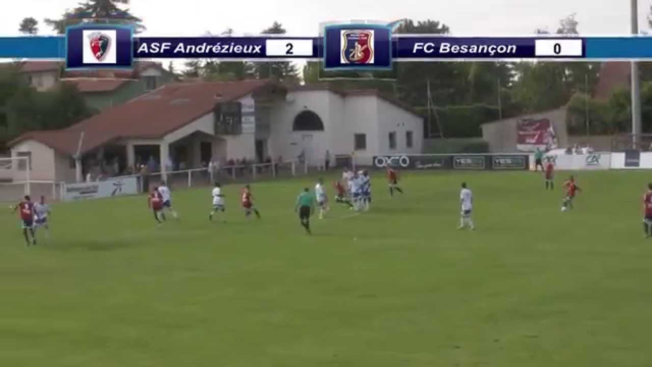 1' journée CFA2 ASF Andrézieux-Bouthéon 2-1 Besançon FC : le résumé