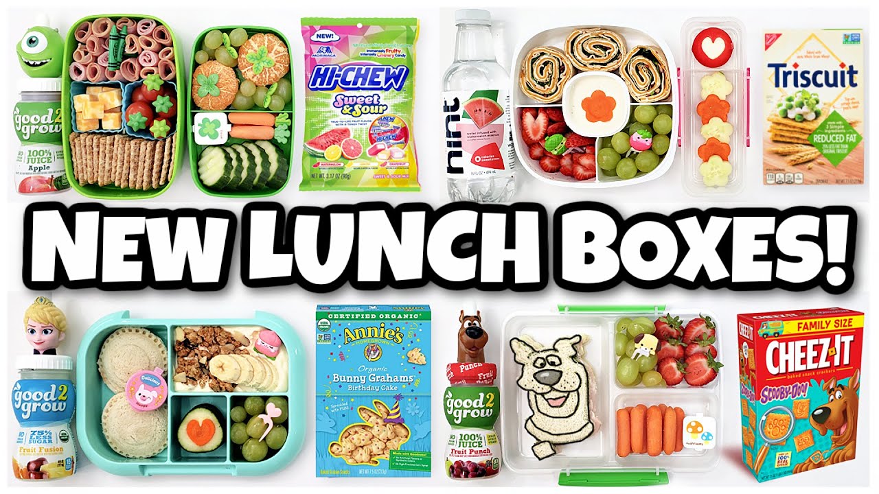 EASY LUNCH IDEAS (NO COOKING REQUIRED)🍎 +NEW LUNCHBOXES!