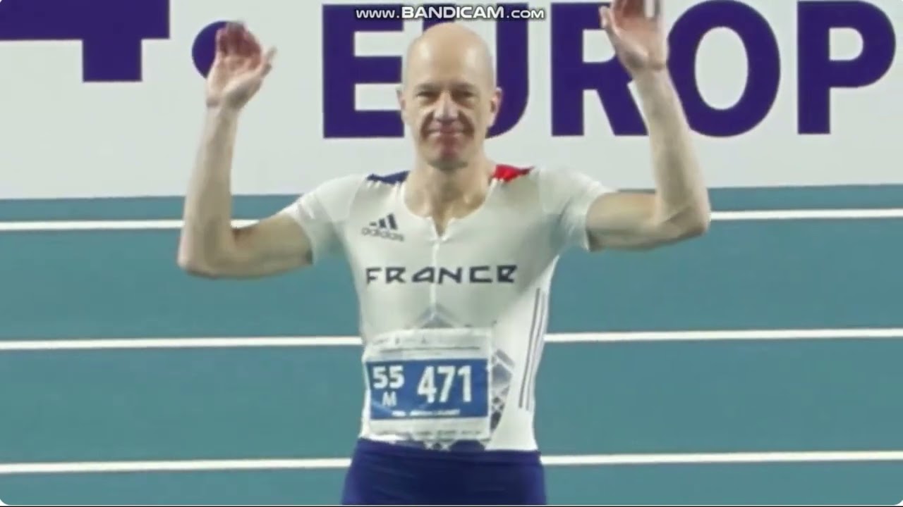 Darren Scott  M55  60m & 200m European indoor Championships Poland 2024
