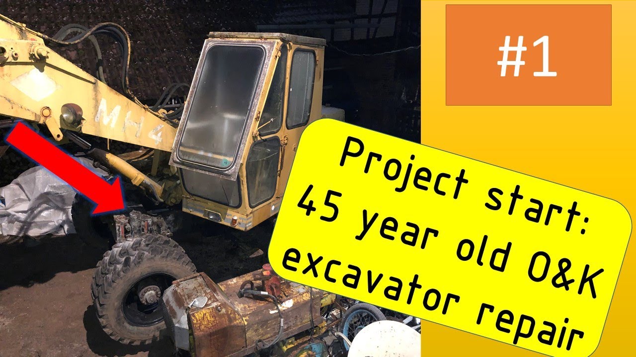 Repairing a old O&K MH 4 excavator, will it run again? Subscribe!