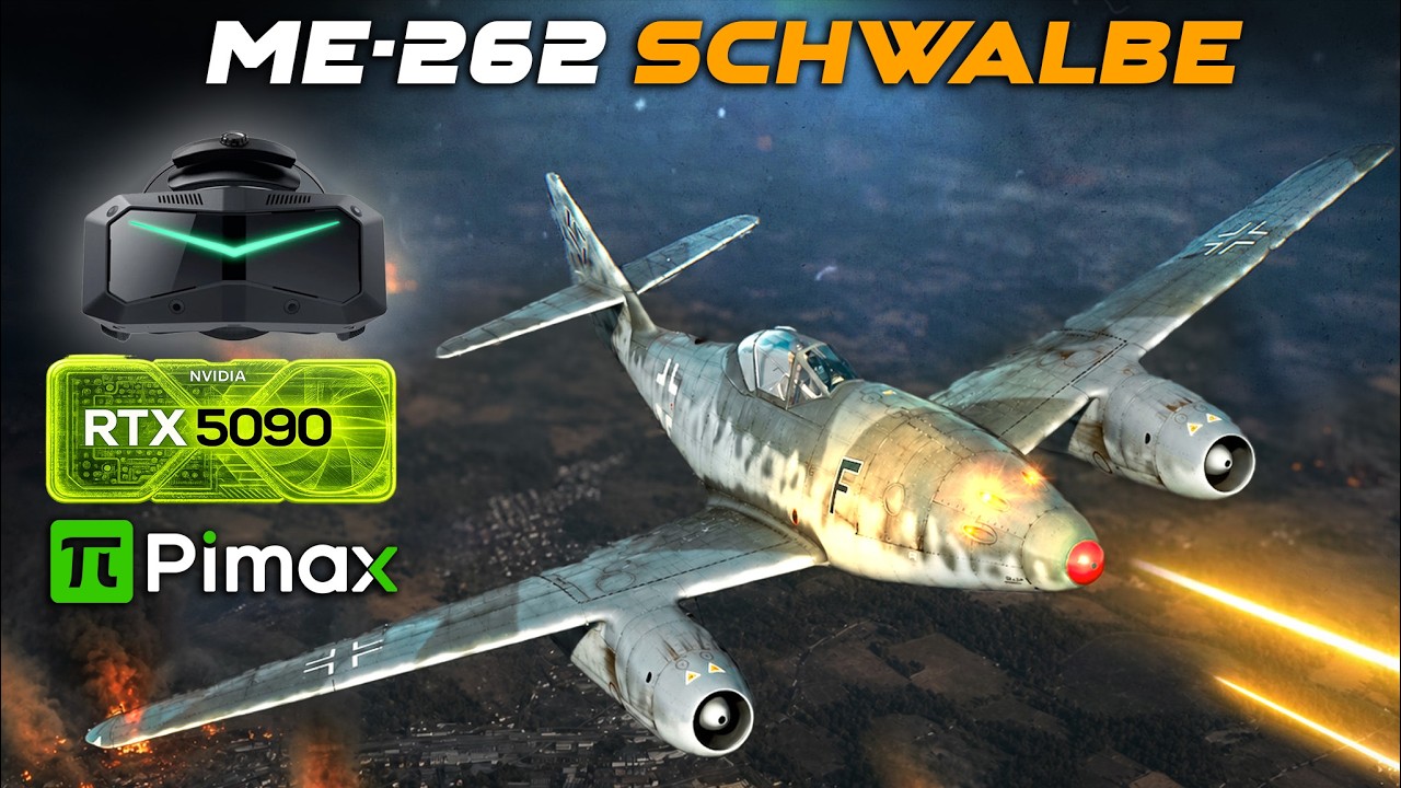 Me-262 Schwalbe в виртуальной реальности | NVIDIA 5090 + Pimax Crystal Super | Ил-2 Штурмовик | В...