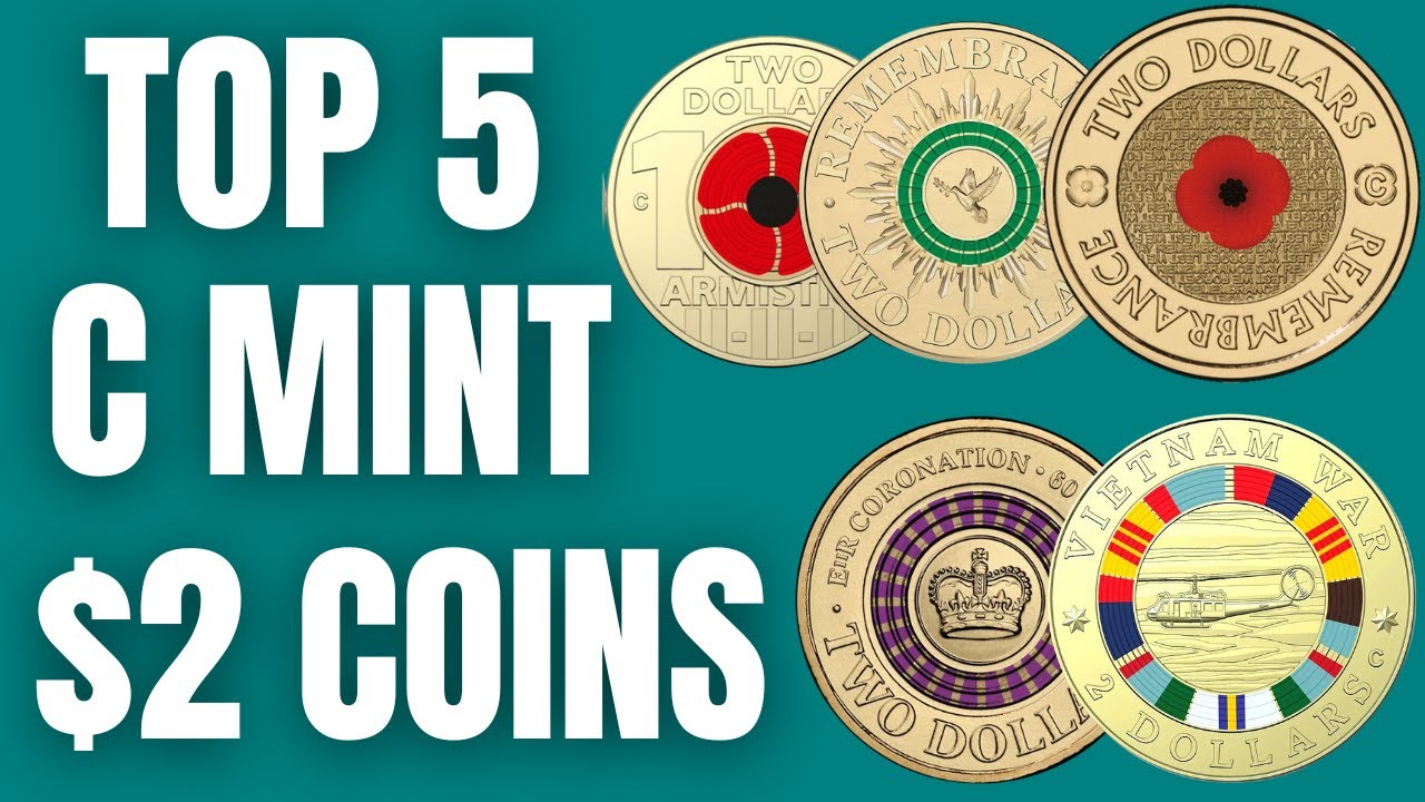 TOP 5 C Mint $2 Coloured Coins from the Royal Australia Mint