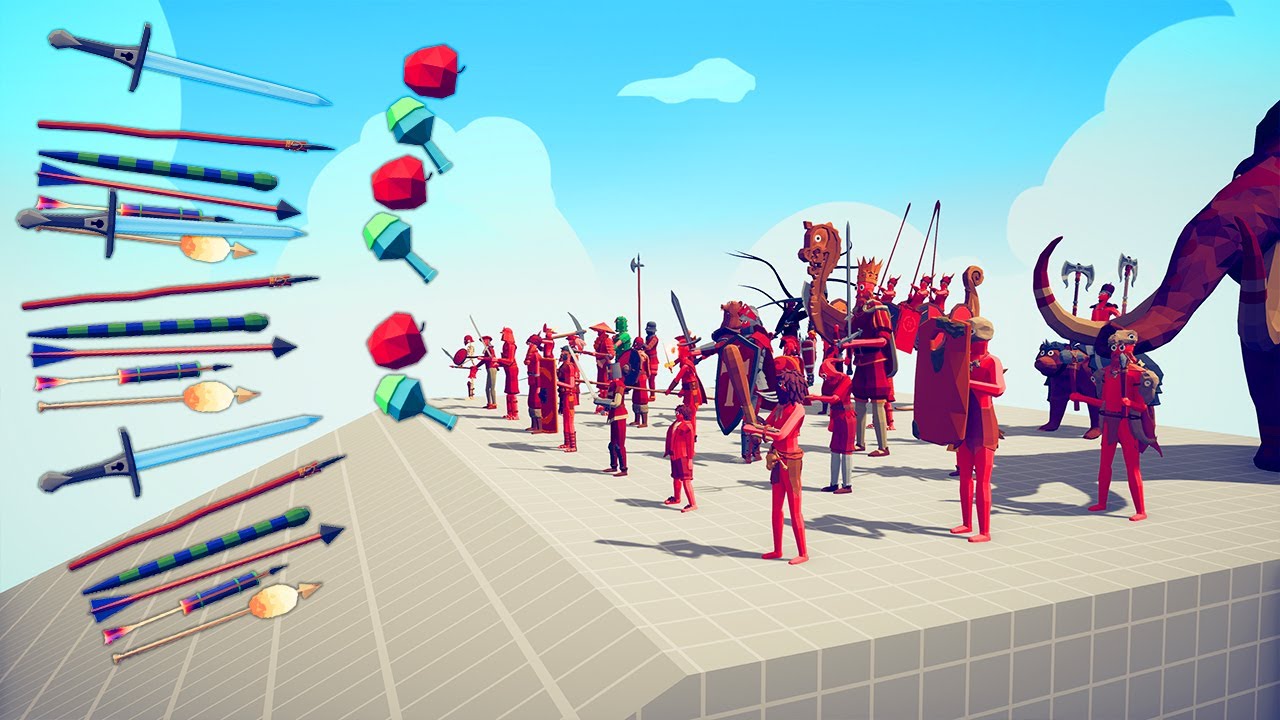 100x RANGED UNIT vs ALL MELEE 1 | TABS - Totally Accurate Battle Simulator