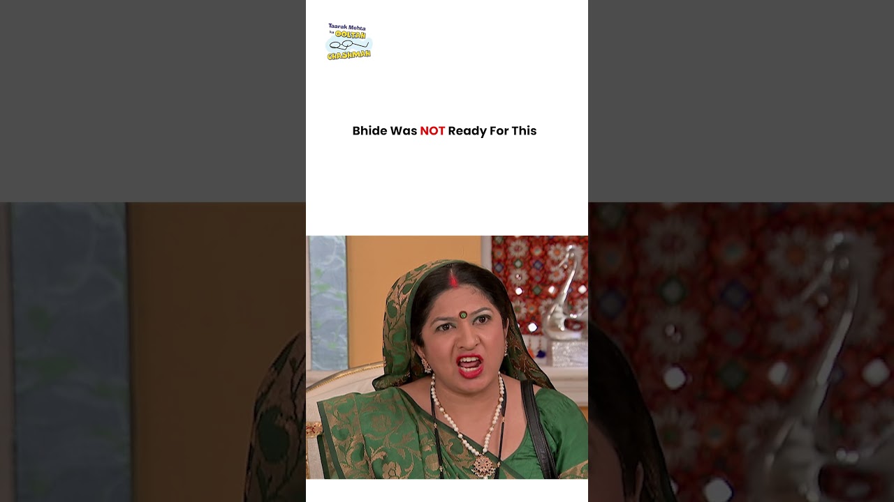Bhide Was NOT Ready For This ! #tmkoc #funny #jethalal #daya #shortsfeed