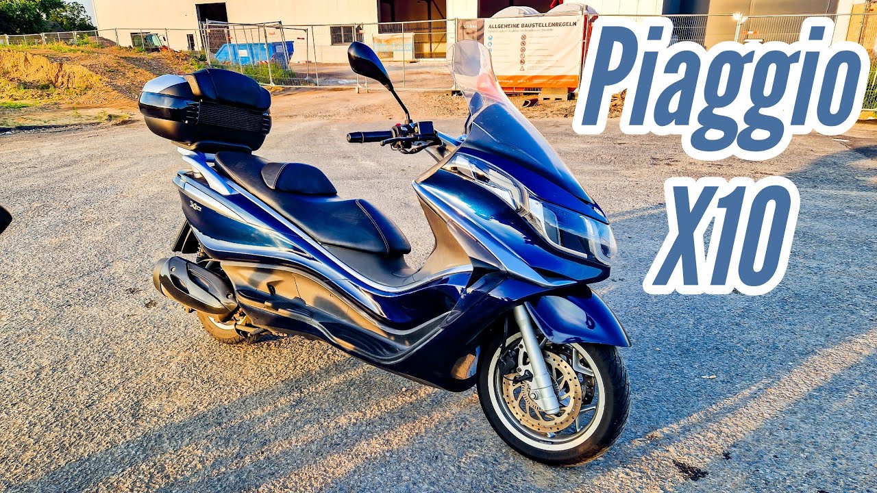 Dieser ROLLER ist ein Schrank #piaggio #x10 Probefahrt mit Bizzybest - Motorrad Urlaub / #Köln Tour