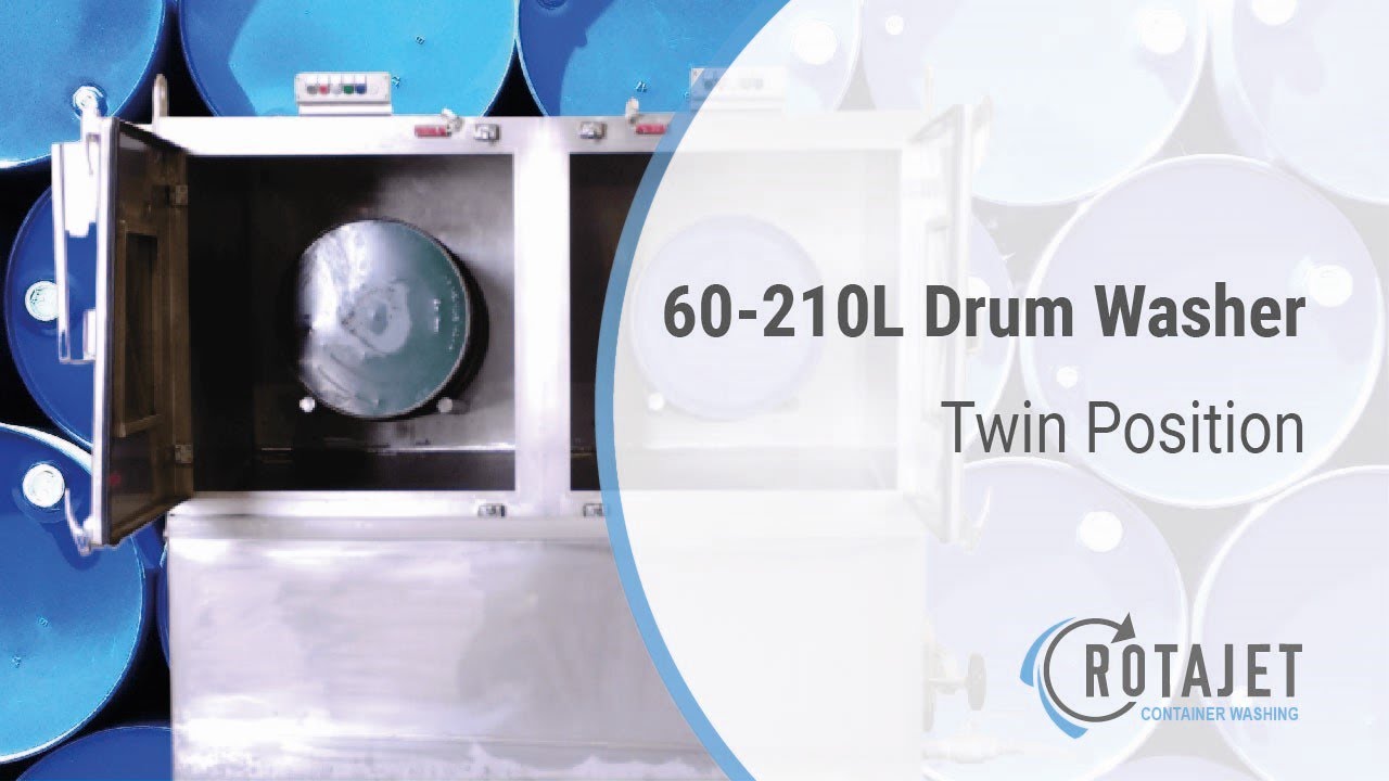 Drum Washers | Wash 60 - 210L Drums | Twin-position Washer