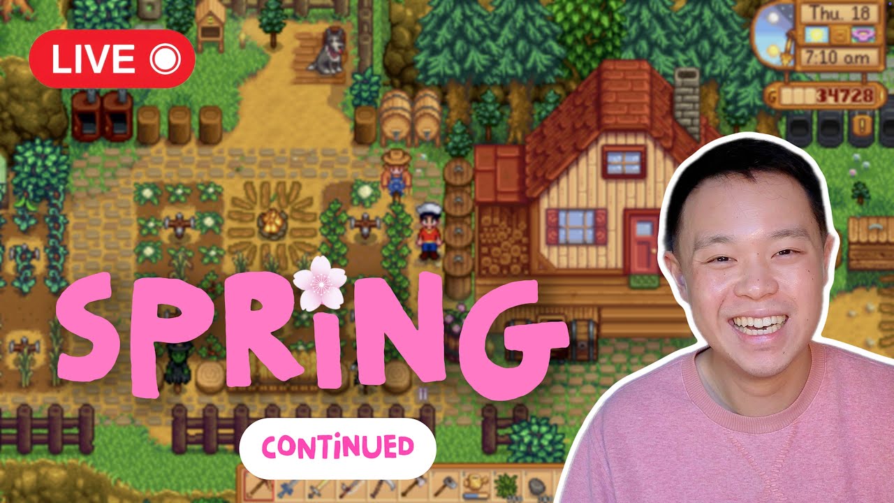 DESIGNing & BEAUTIFYing my Stardew farm | SPRING YEAR 2 🌱🌸