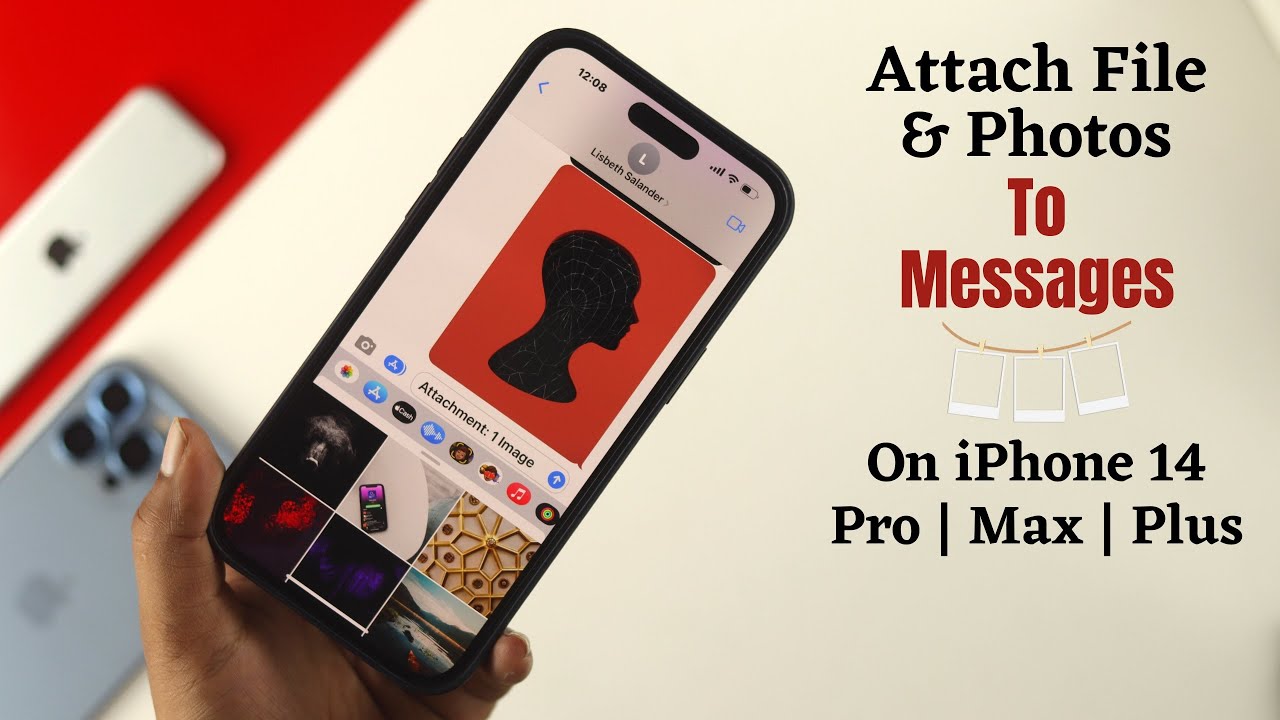 iPhone 14's: How to Attach Photos to a Text Message! [Add Photo]