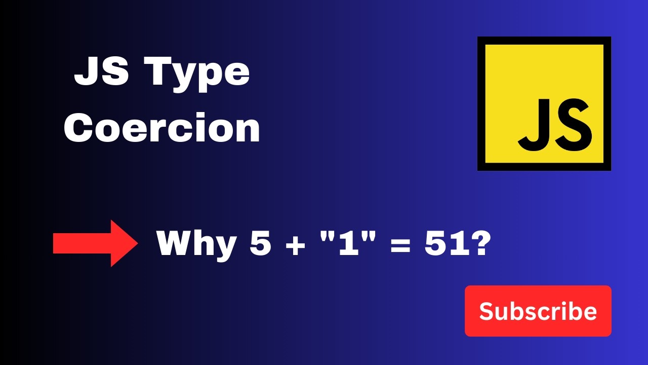 JavaScript Type Coercion Explained Simply | Beginner Friendly | JS Tutorial #5