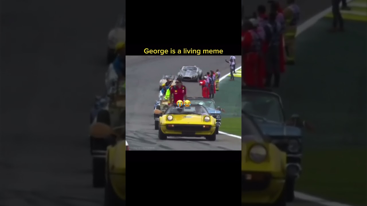 George Russel is a Living Meme without even Trying🤣 #formula1 #f1 #mercedes #f12023 #parade