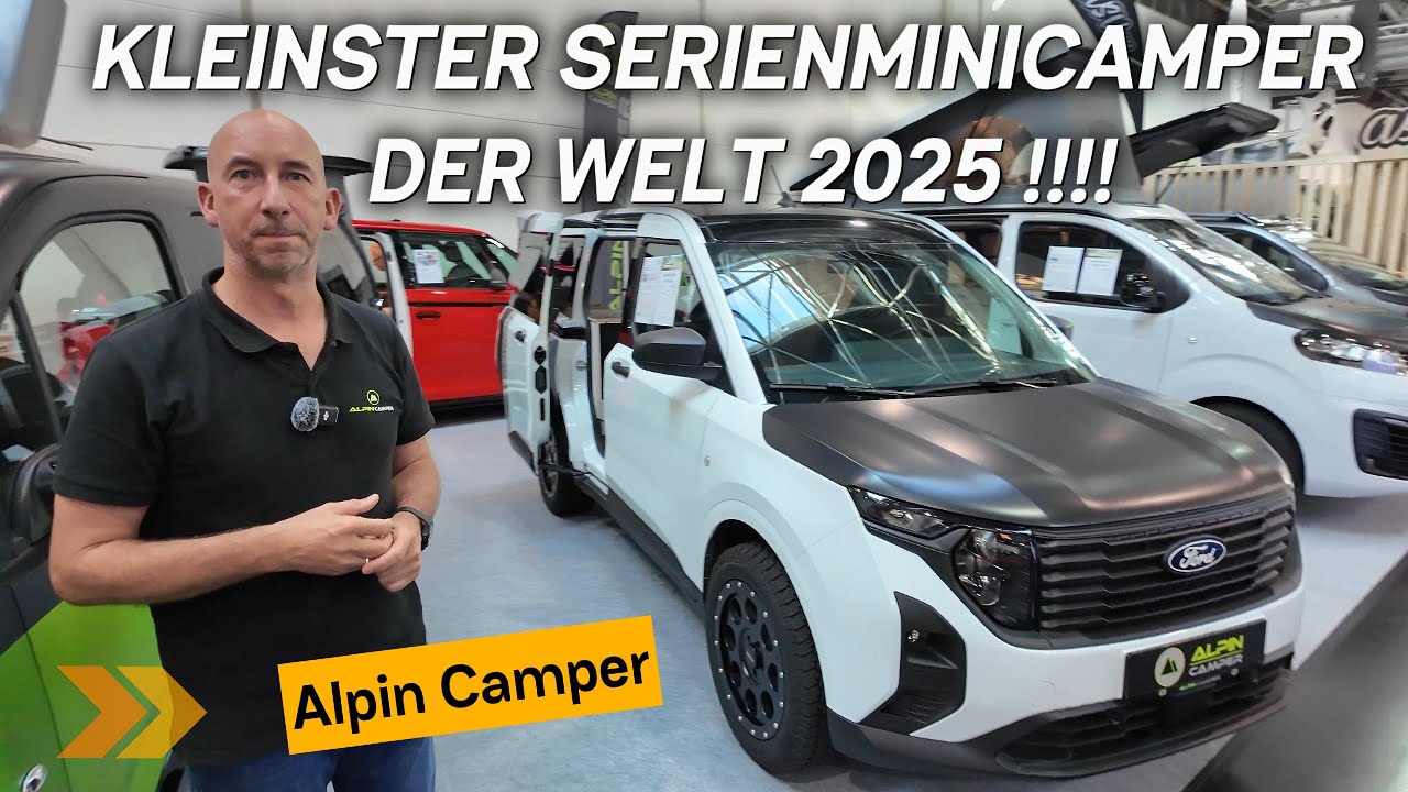 Kleinster Camper der Welt Alpin Camper Ford Transit Courier mit nur 4,30 Meter Länge