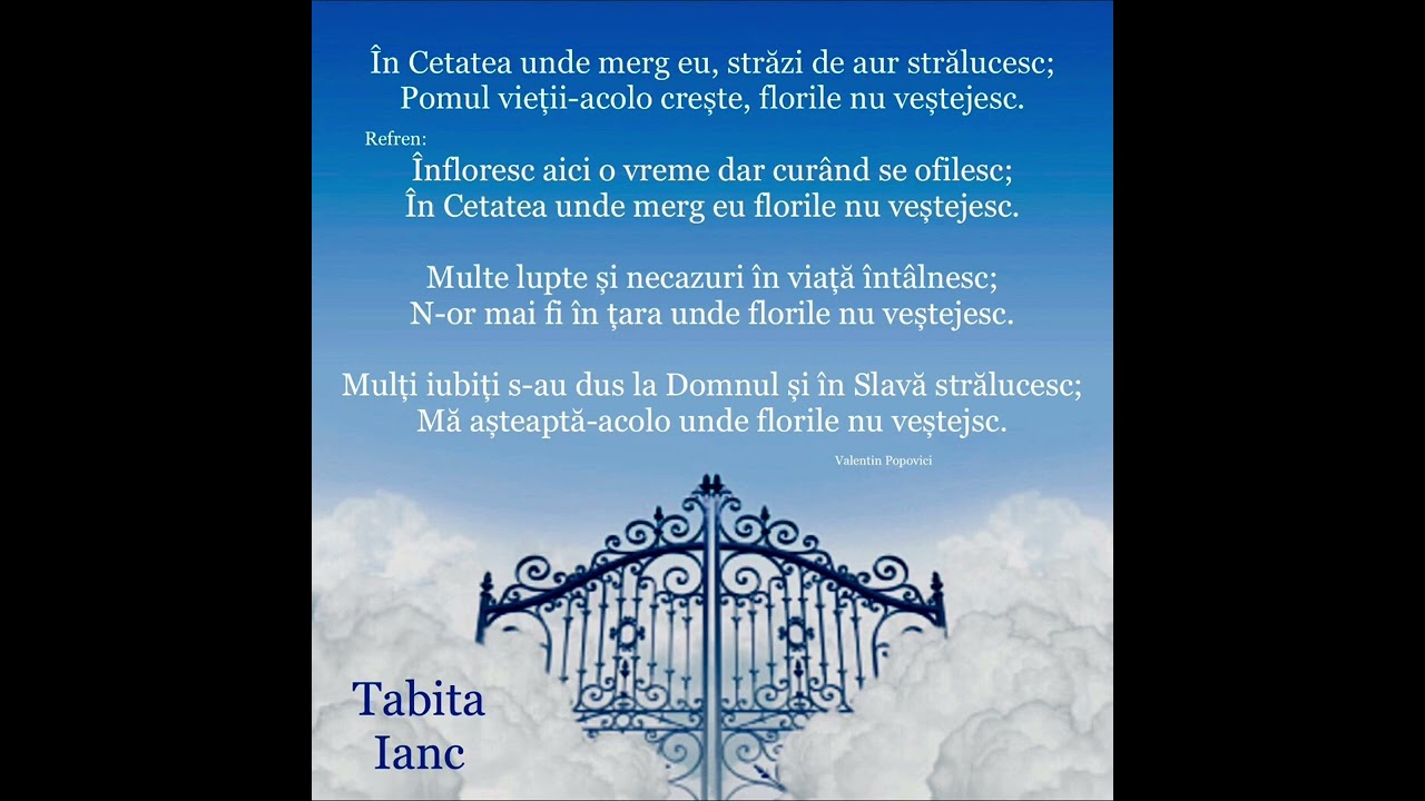 Tabita Ianc  -  În cetatea unde merg eu
