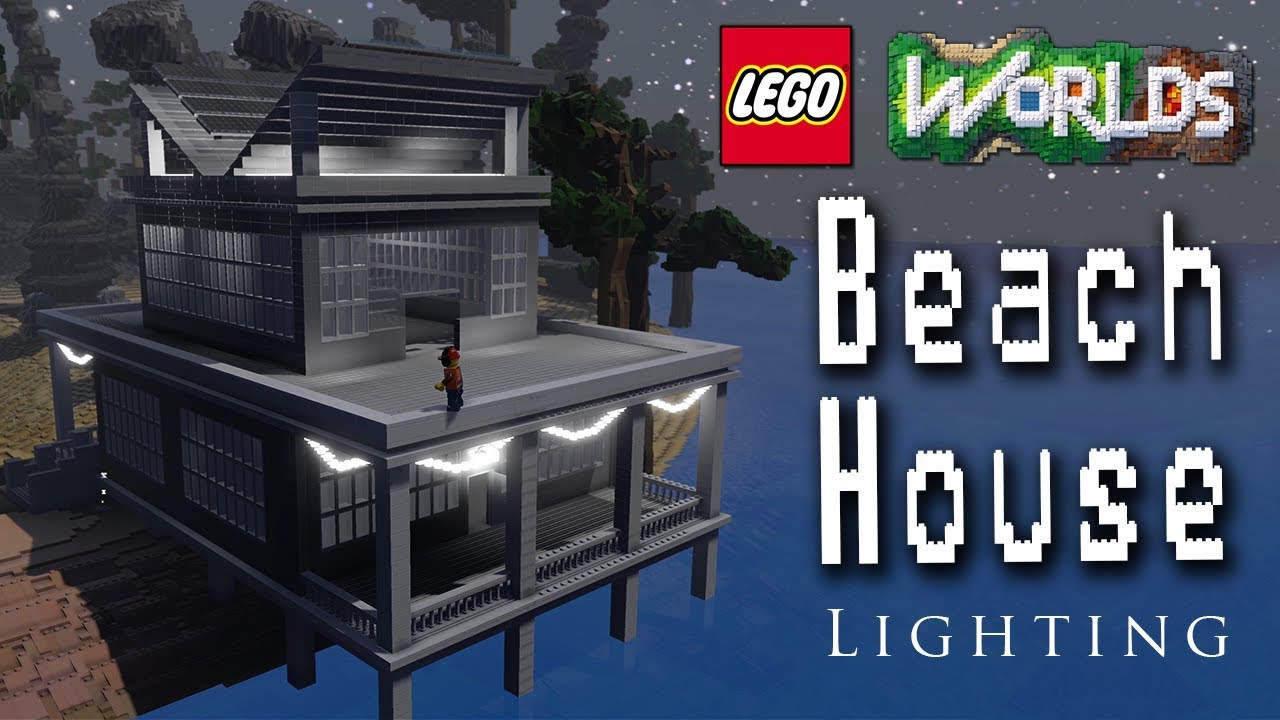 Проектирование и строительство в Lego Worlds: давайте построим пляжный домик! Часть 2: Освещение