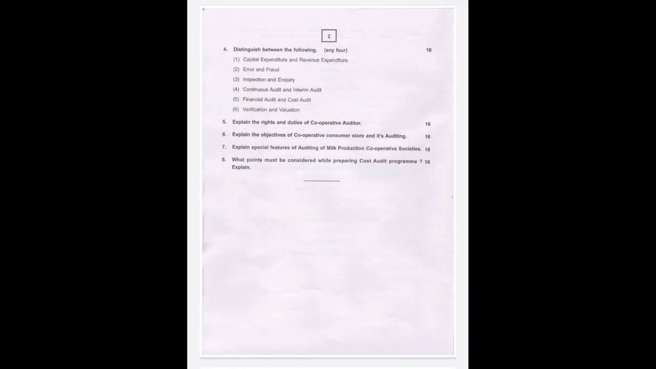GDCA Paper III Auditing # 2022 Paper