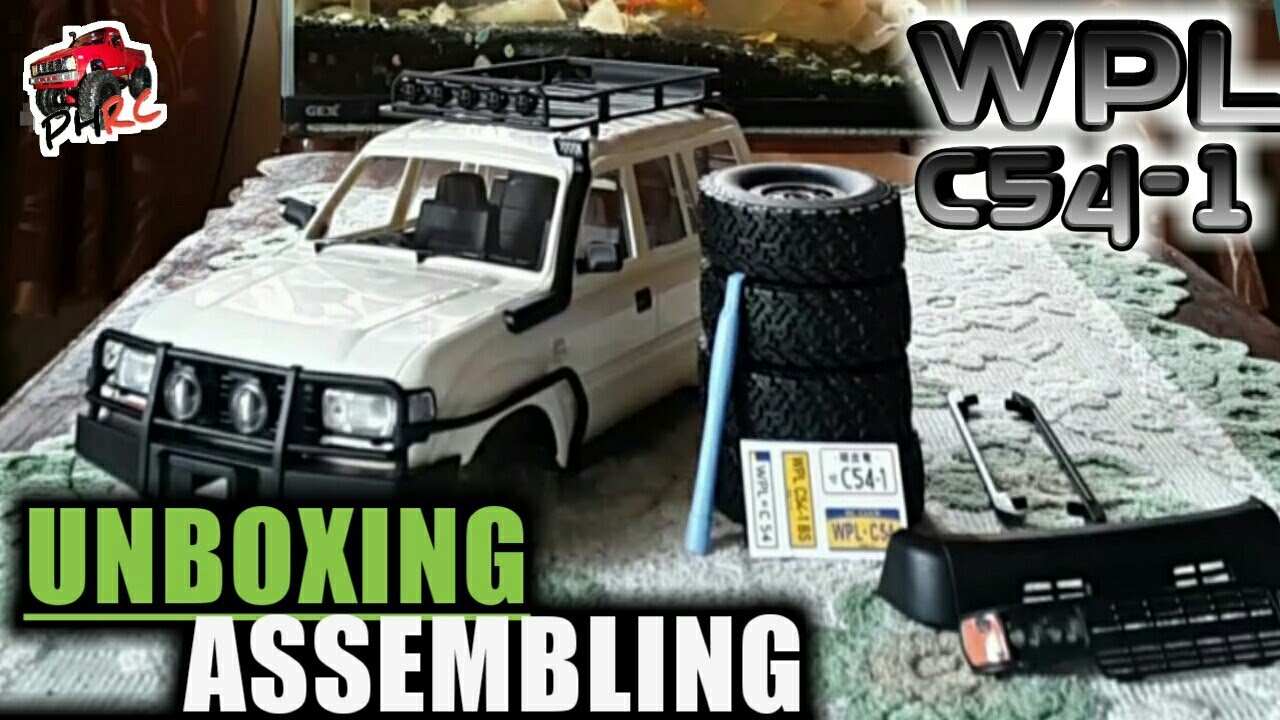 Unboxing and assembling wpl c54 body shell rc offroad | land cruiser 80