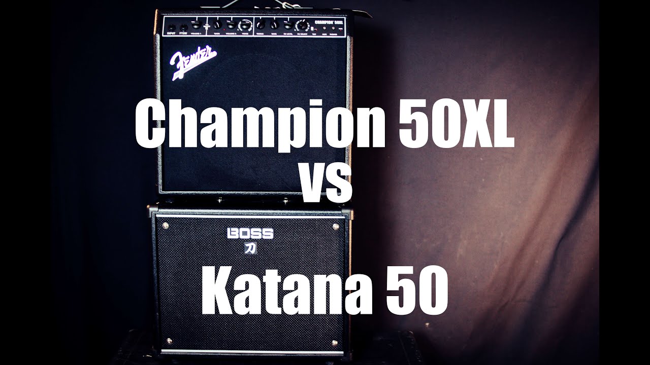 Boss Katana 50 vs Fender Champion XL (Modelling Amp Battle)