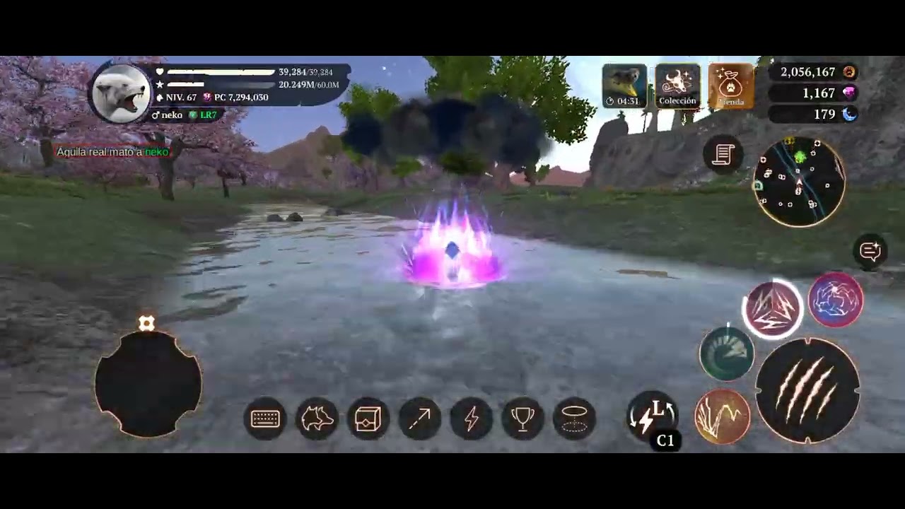 Increíble poder ⚡ cuando completas las misiones y te dan el lobo premium  en la isla 🏝 8 fugaku