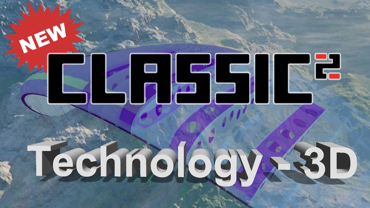 Technologies of  CLASSIC2 in 3D  (DAVINCI New B Class glider)