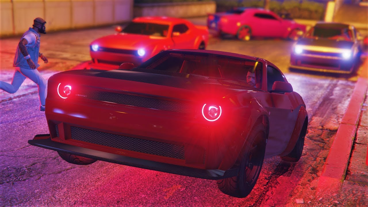 GTA5😈DEMON TIME SHOWDOWN🔥DRAG RACIN💨CAR MEET!