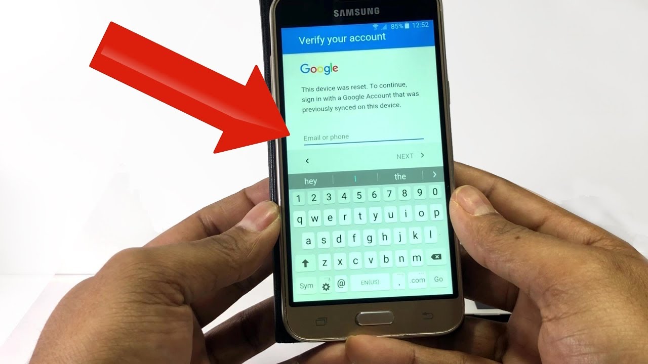 samsung galaxy J3 (2016) google account bypass